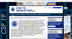 Desktop Screenshot of csp19basket.fr