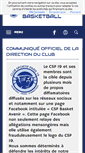 Mobile Screenshot of csp19basket.fr
